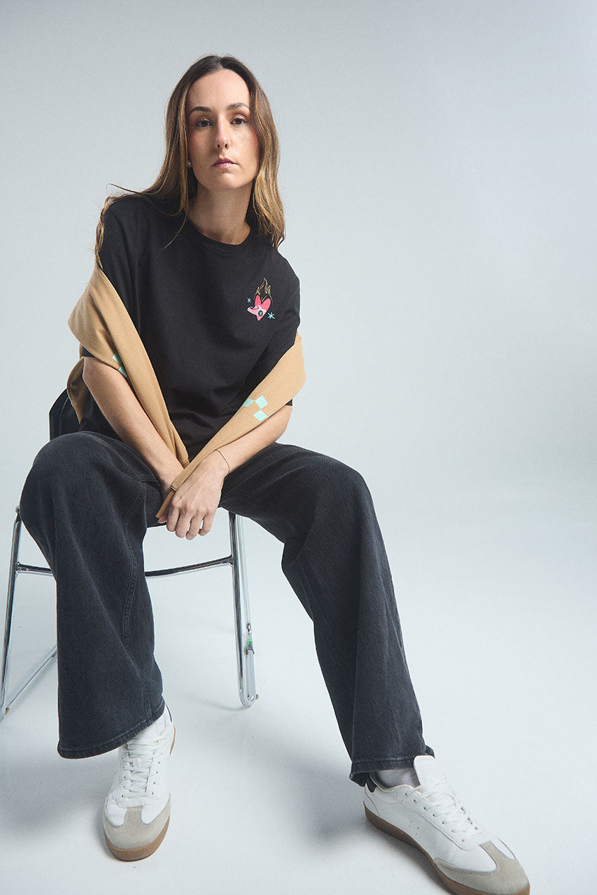 Camiseta Vive tu sueño - Negro