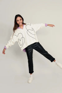 Buzo Lazos de amor - Marfil