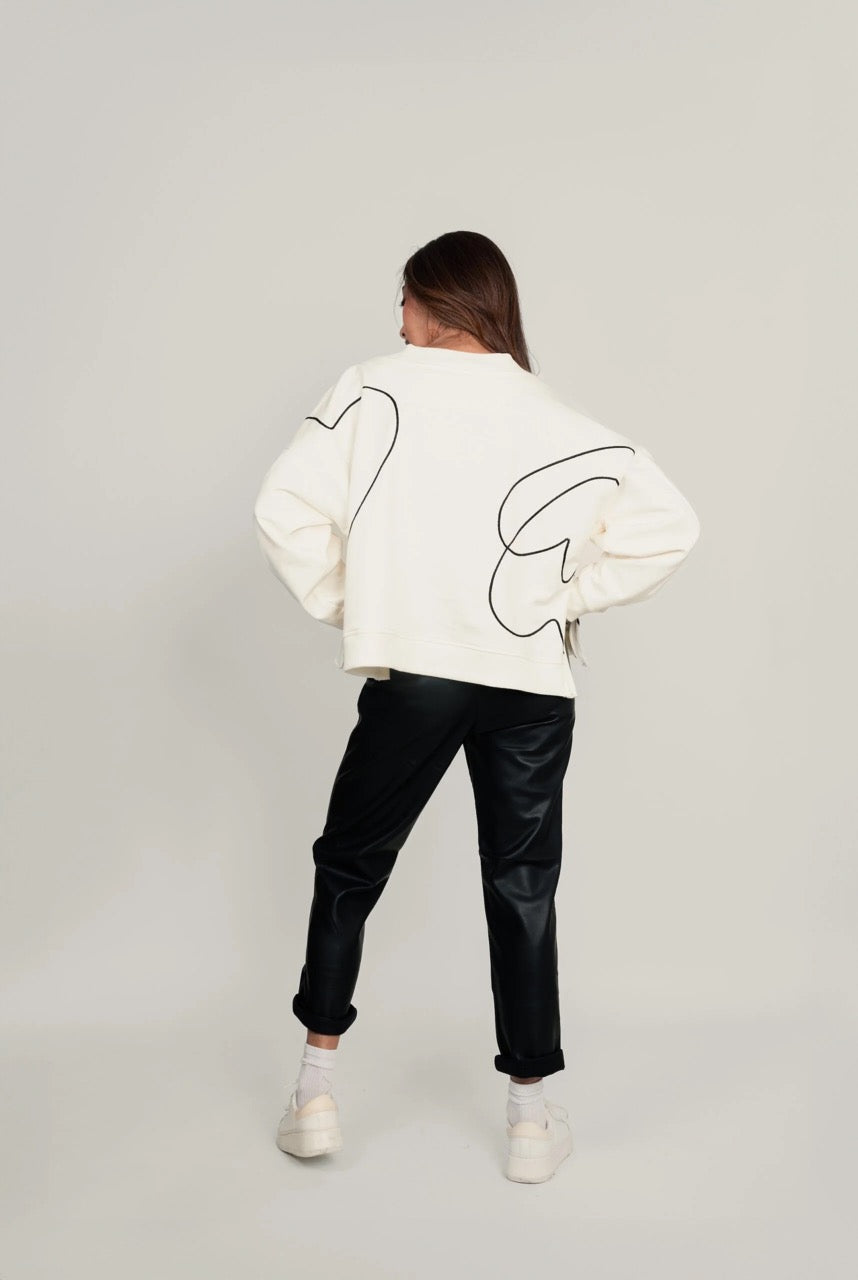 Buzo Lazos de amor - Marfil