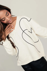 Buzo Lazos de amor - Marfil