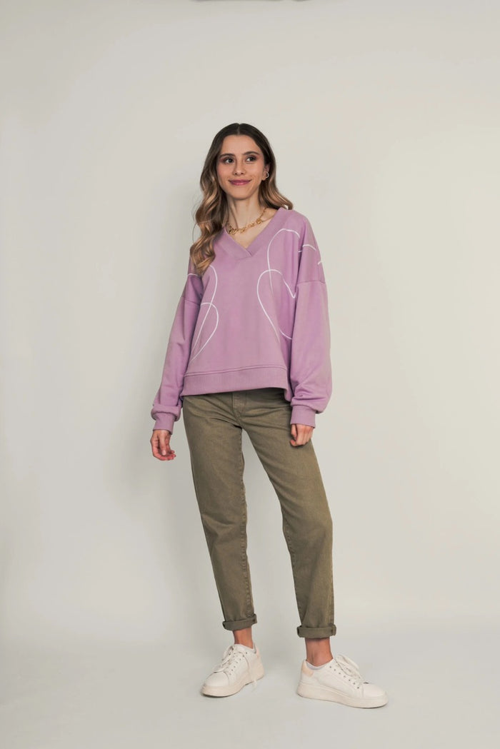 Buzo Lazos de amor - Lila