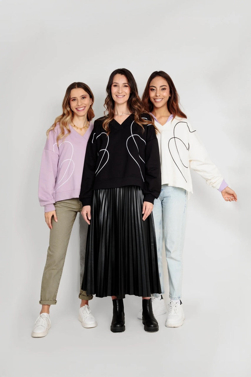 Buzo Lazos de amor - Marfil