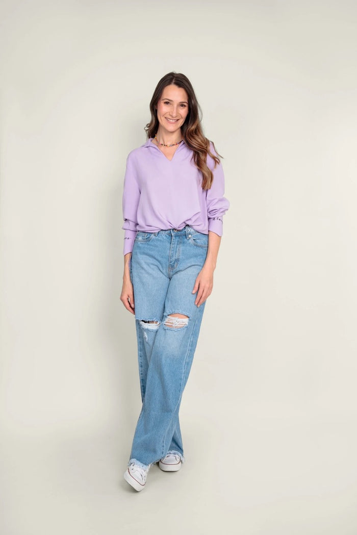 Camisa Love always - Lila