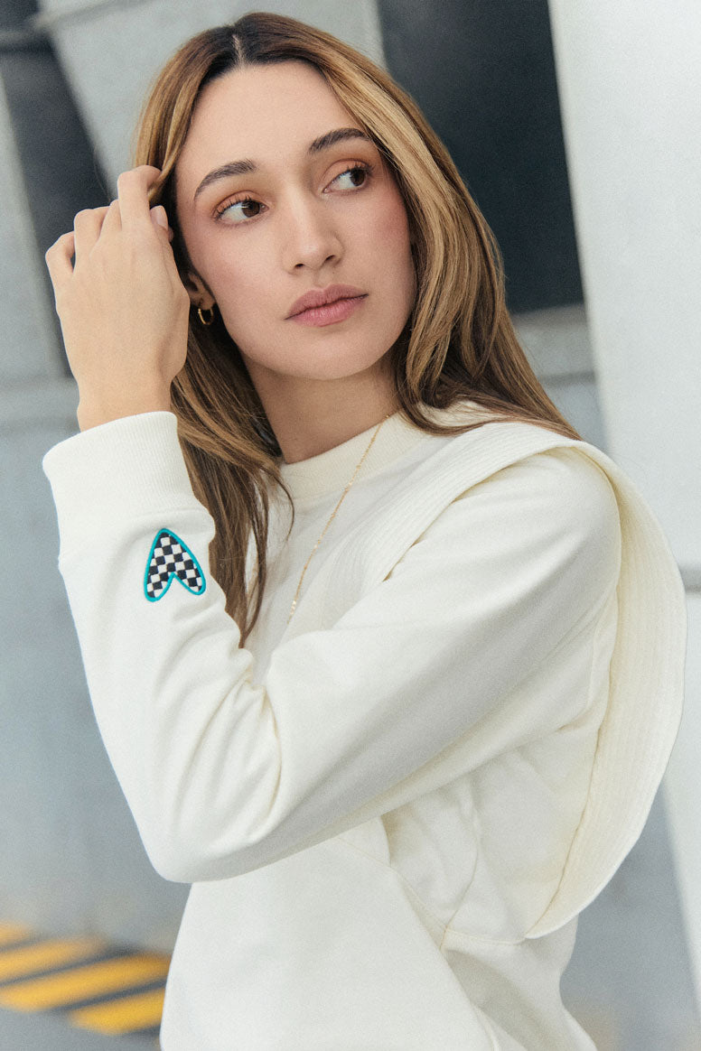 Buzo Más fuerte - Marfil