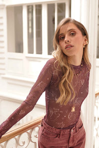 Top Beautiful life - Vinotinto