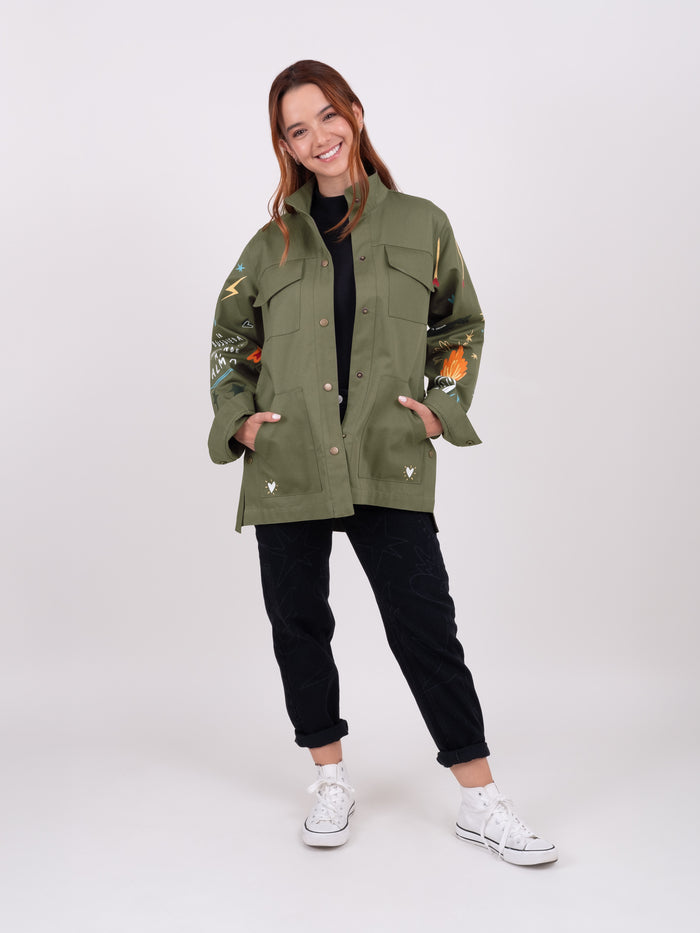 Chaqueta Fuego - Verde militar