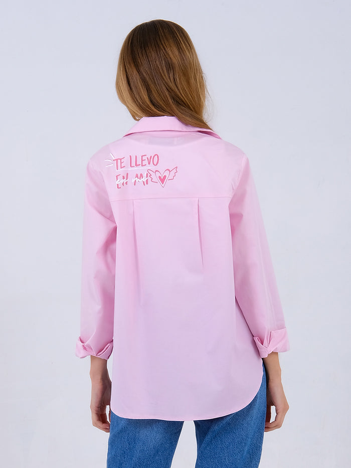Camisa En mi corazón - Rosada