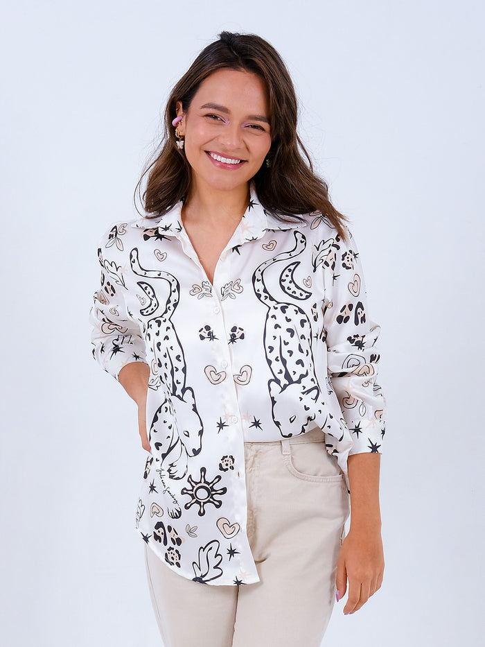 Camisa Jaguar - Marfil
