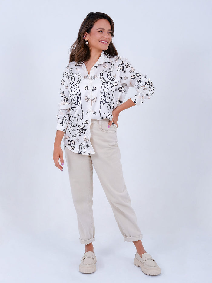 Camisa Jaguar - Marfil