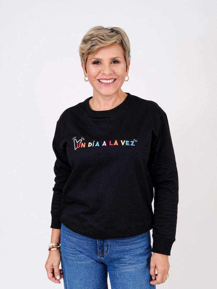 Buzo Un día a la vez - Negro