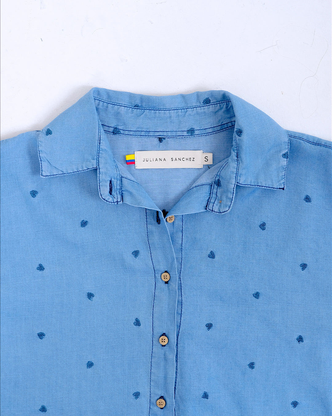 Camisa Mini corazones - Jean [Venta de Garaje]