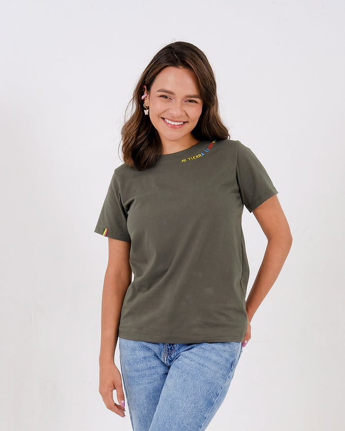 Camiseta Mi tierra linda - Verde
