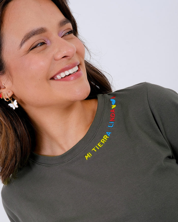 Camiseta Mi tierra linda - Verde