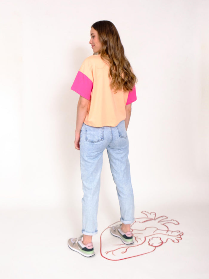 Camiseta Color block