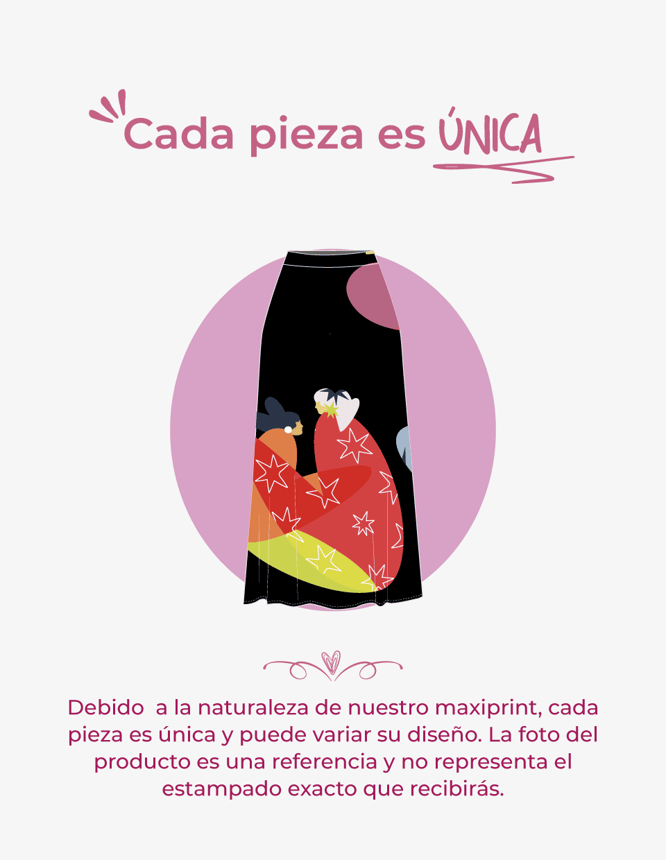 Falda Amor incondicional - Negro