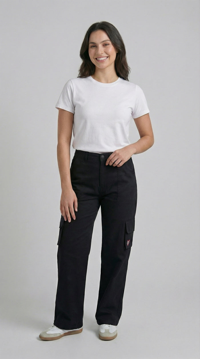 Pantalón Cargo - Negro