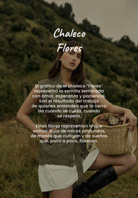 Chaleco Flores - Verde