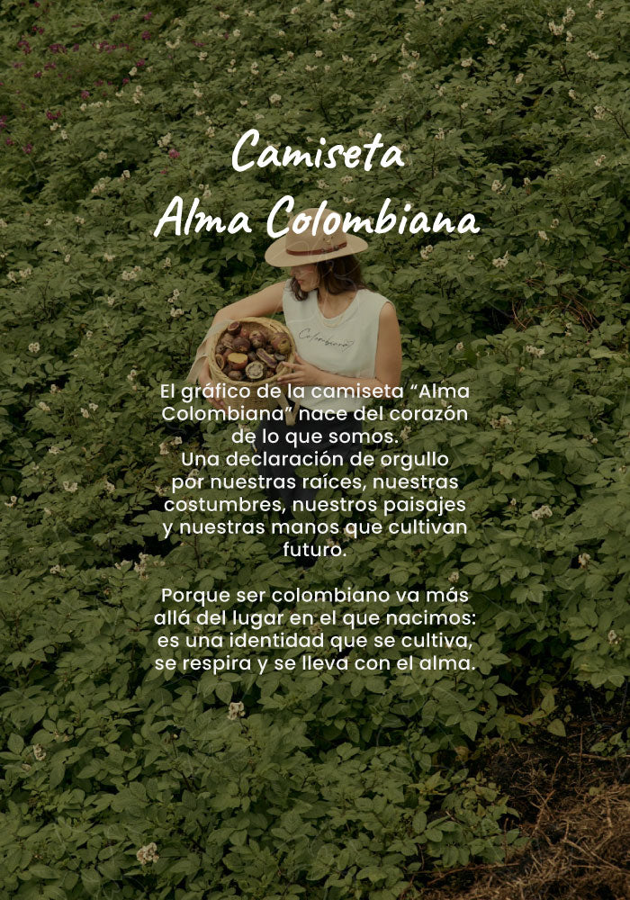 Camiseta Alma Colombiana - Marfil