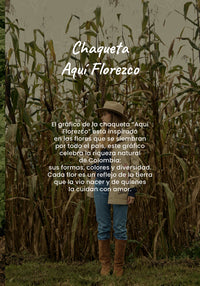 Chaqueta Aquí florezco - Caqui