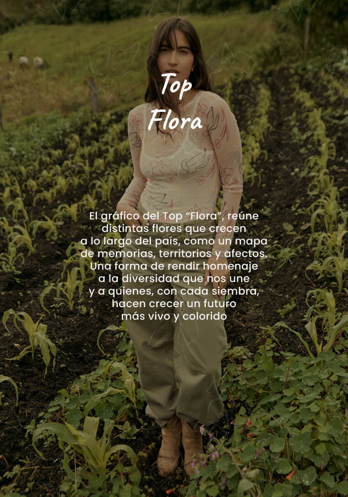 Top Flora - Marfil