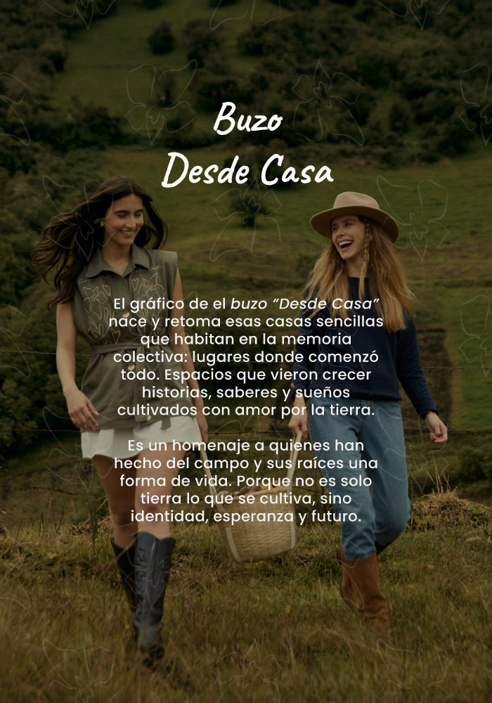 Buzo Desde casa - Azul