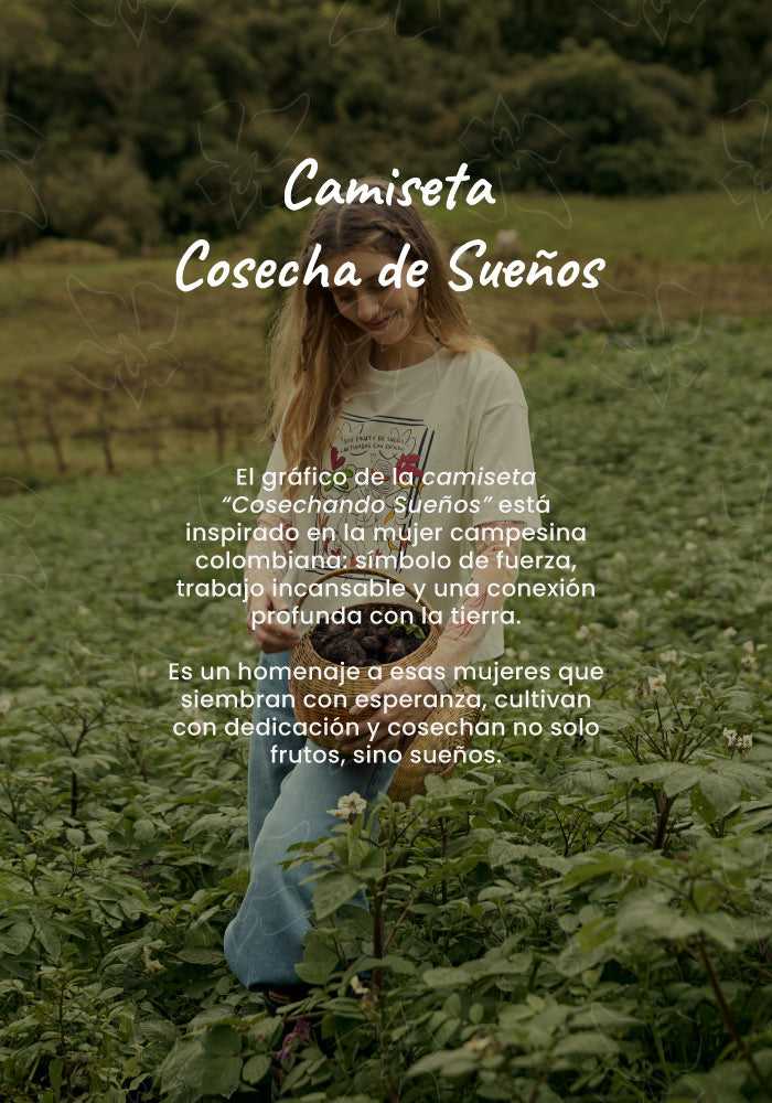 Camiseta Cosecha de sueños - Marfil