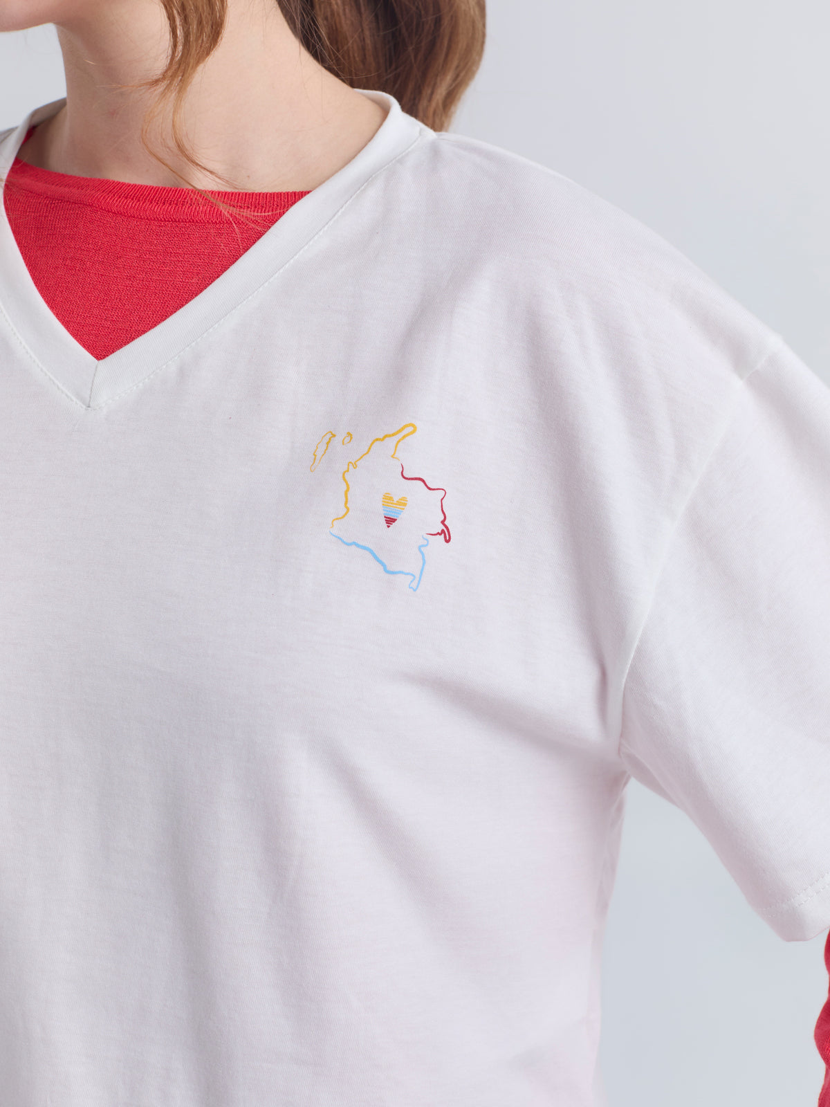 Camiseta Made in Colombia - Marfil