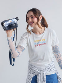 Camiseta Un mismo sueño - Marfil
