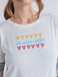 Camiseta Un mismo sueño - Marfil