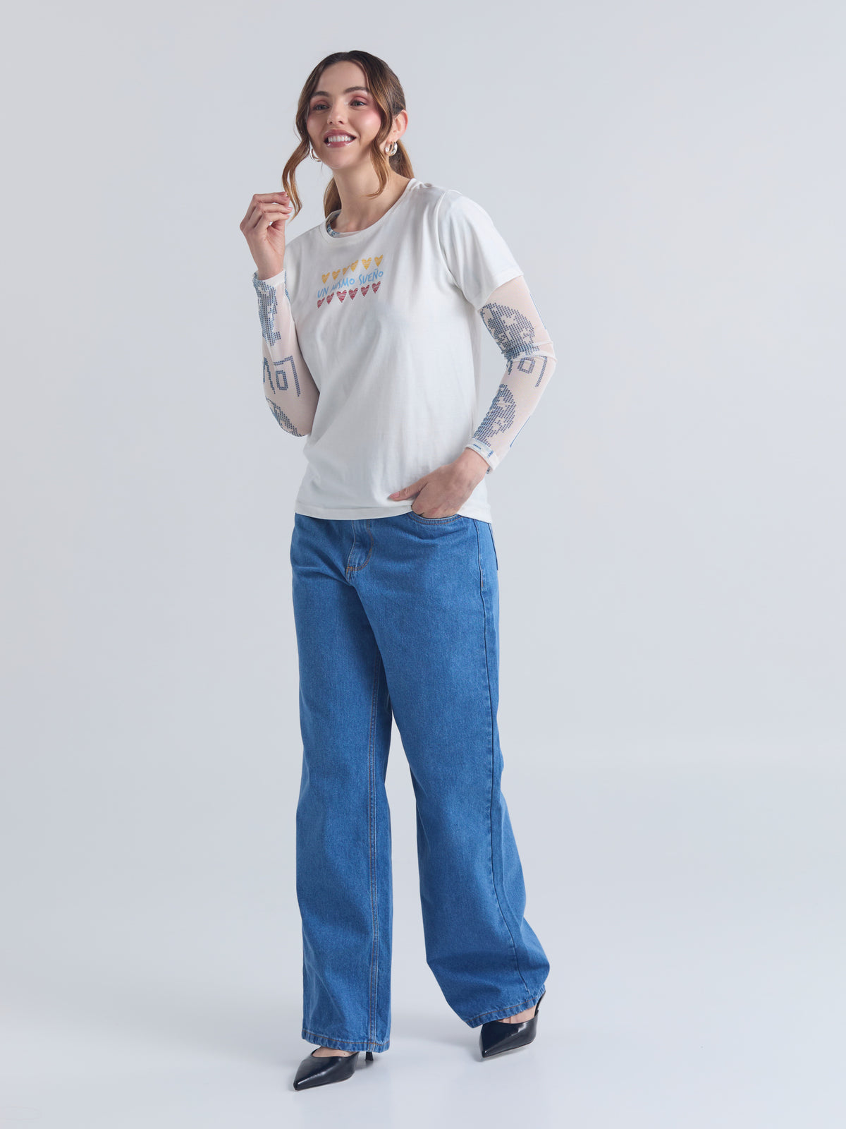 Camiseta Un mismo sueño - Marfil