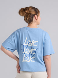 Camiseta Love - Azul