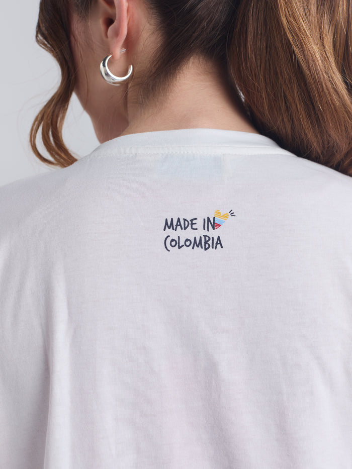 Camiseta Made in Colombia - Marfil