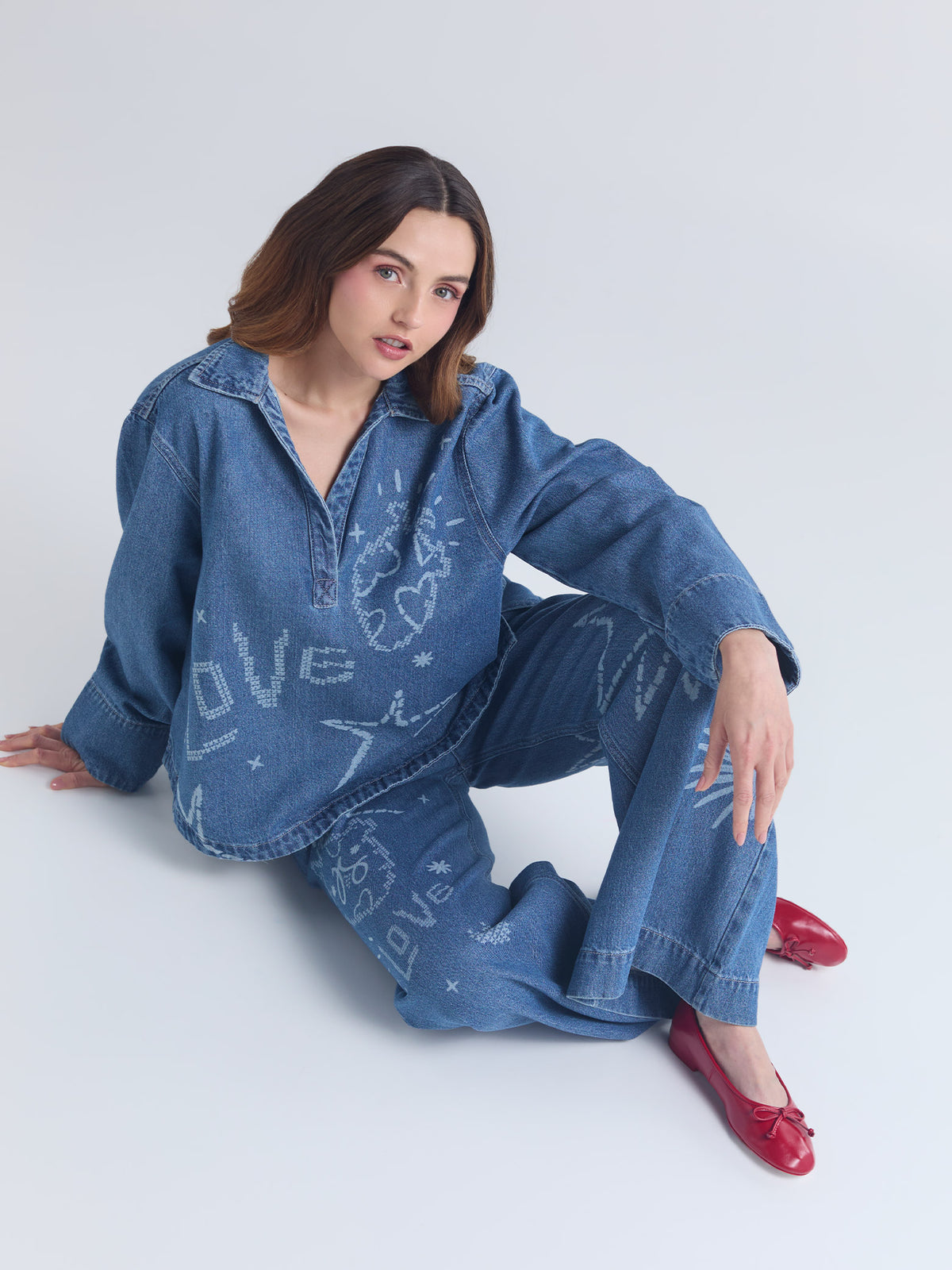 Set Amor siempre - Azul Camisa & Jean