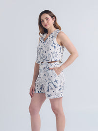 Set Lazos - Marfil Chaleco & Short
