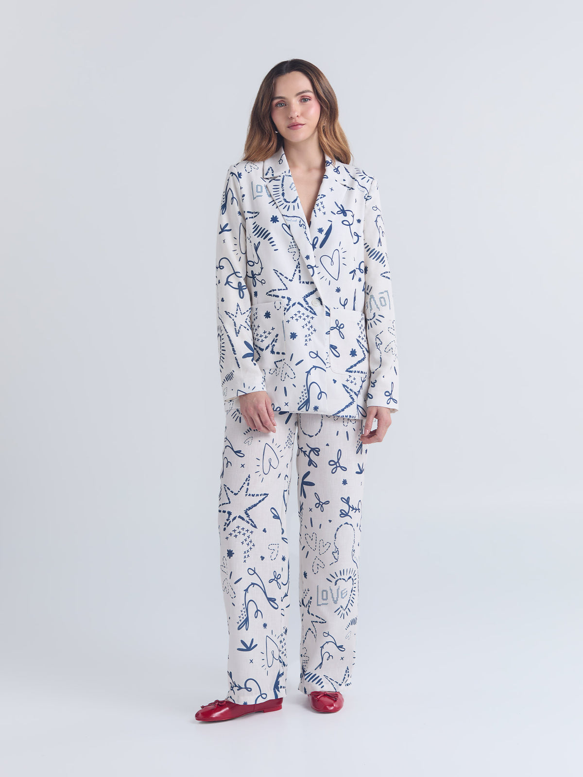 Set Lazos - Marfil Blazer & Pantalón
