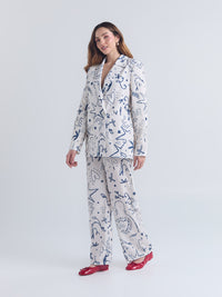 Set Lazos - Marfil Blazer & Pantalón