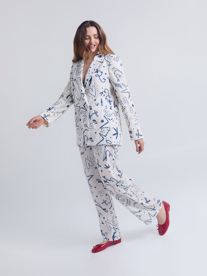 Set Lazos - Marfil Blazer & Pantalón