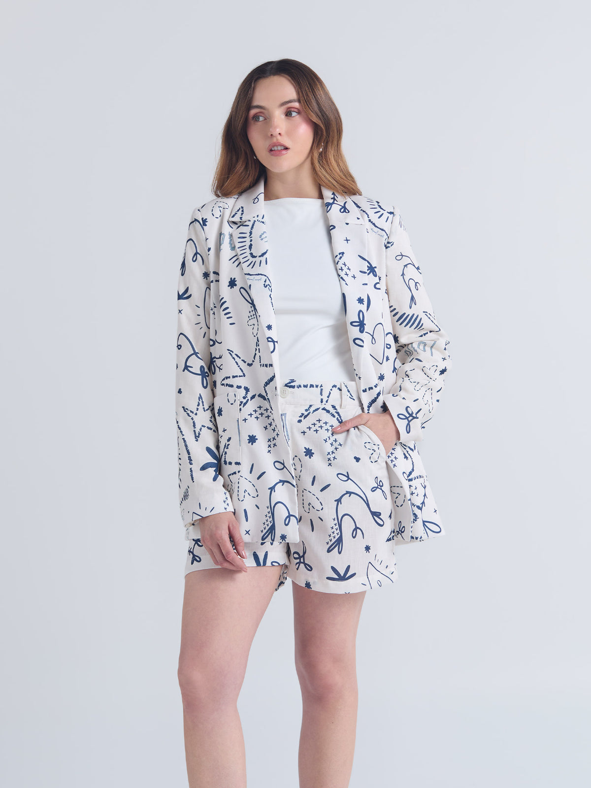 Set Lazos - Marfil Blazer & Short