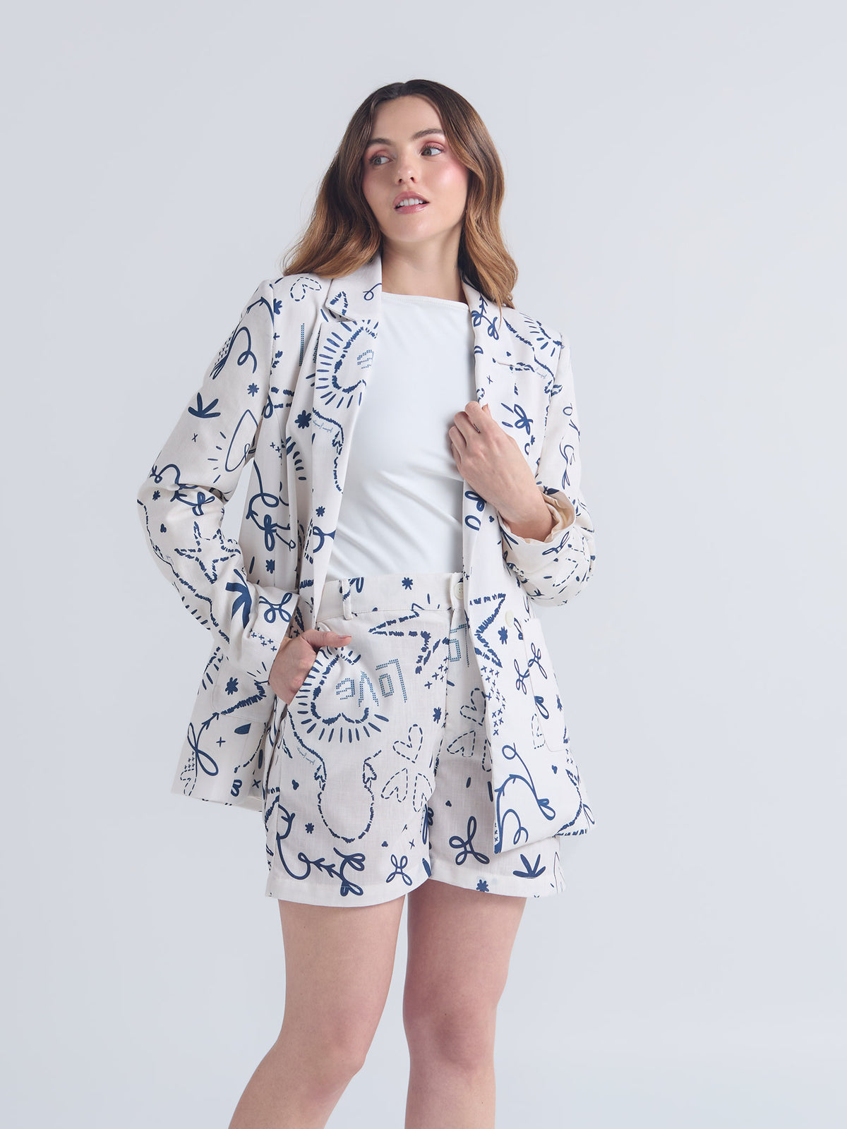 Set Lazos - Marfil Blazer & Short
