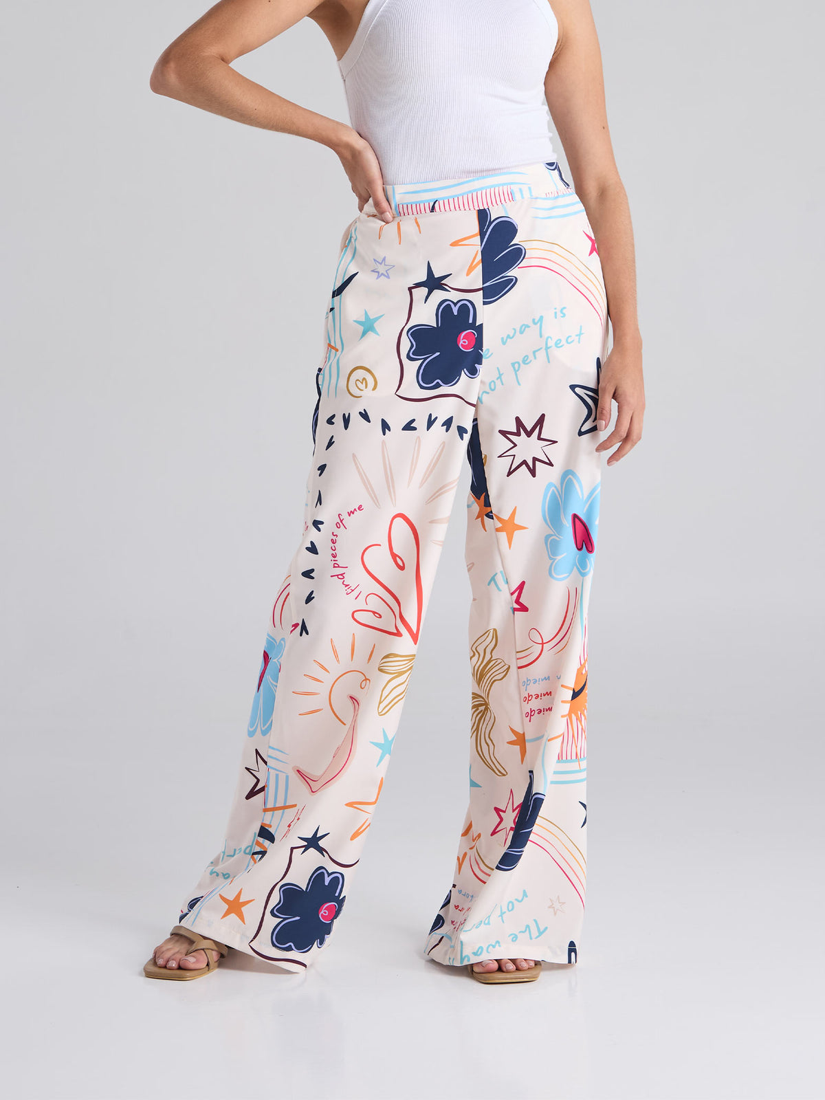 Pantalón Happy life - Marfil