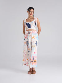 Falda Happy life - Marfil