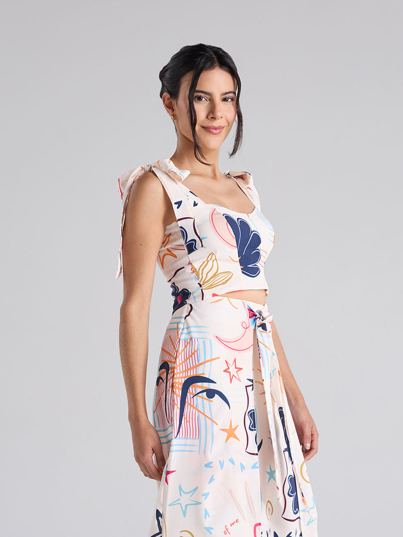 Top Happy life - Marfil