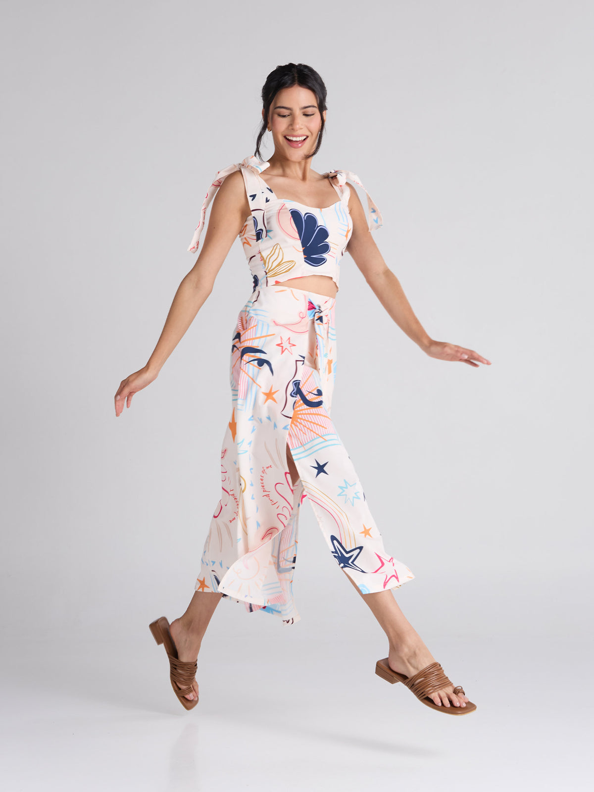 Falda Happy life - Marfil