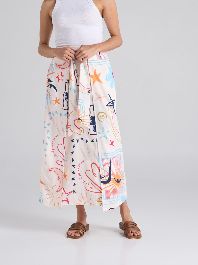 Falda Happy life - Marfil