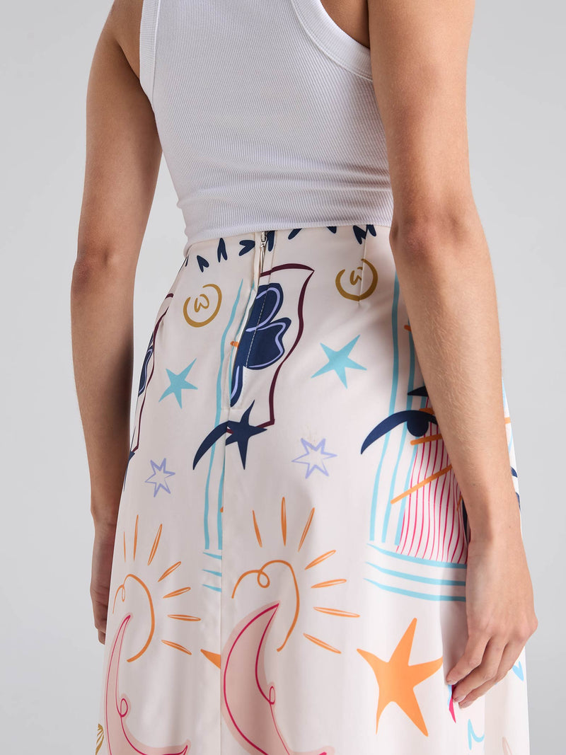 Falda Happy life - Marfil