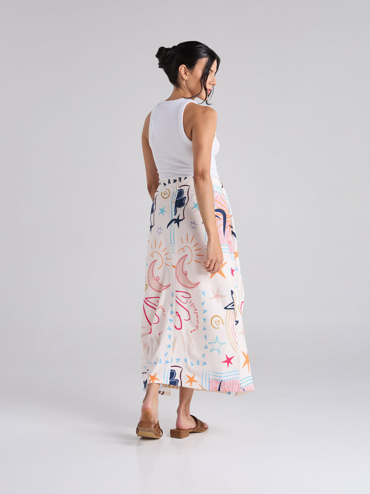 Falda Happy life - Marfil