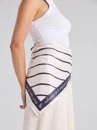 Pañoleta Waves - Marfil