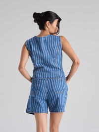 Chaleco Waves - Azul