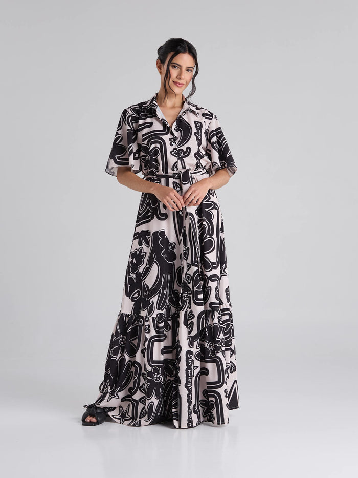 Vestido Caminos - Arena