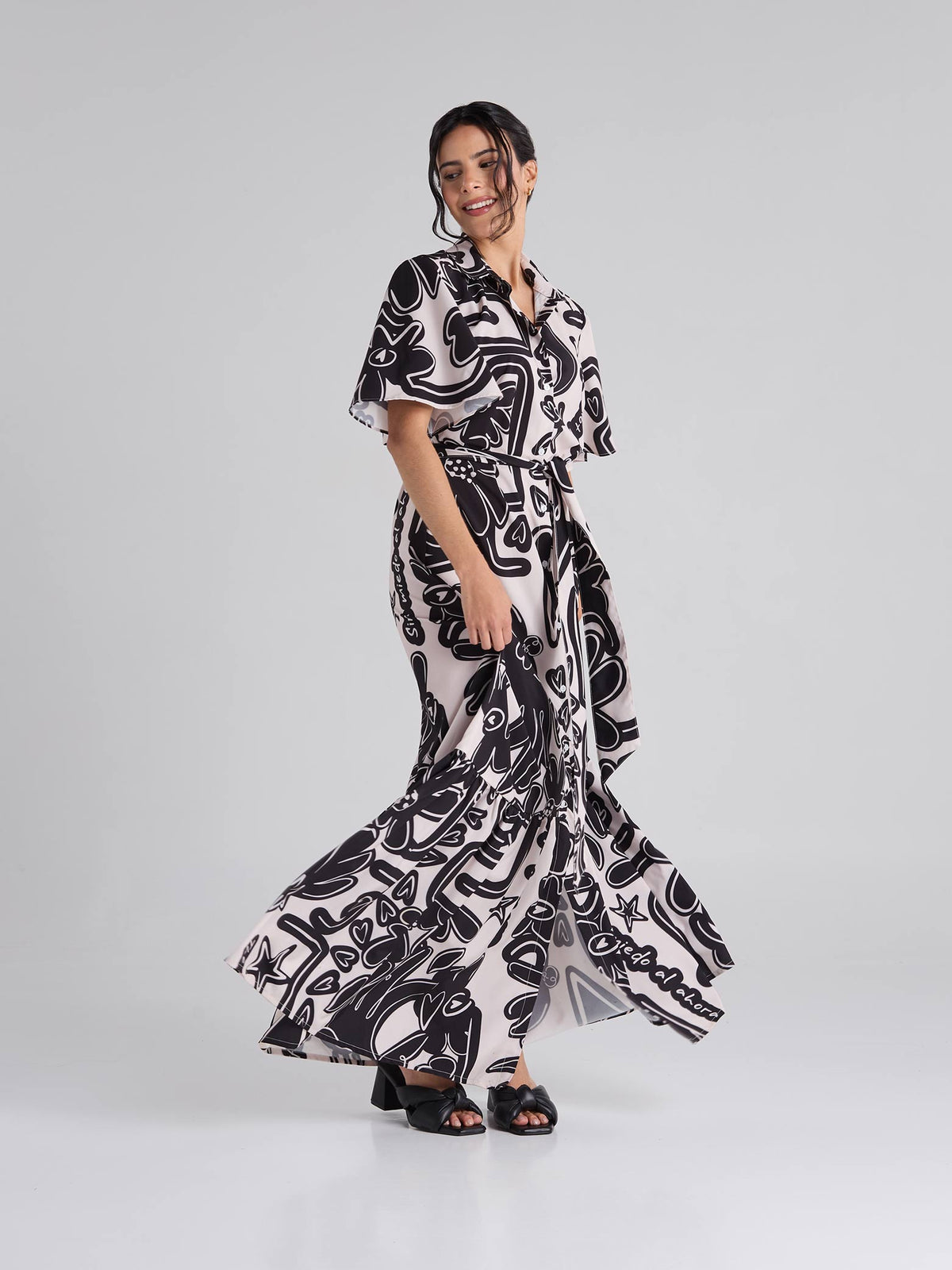 Vestido Caminos - Arena